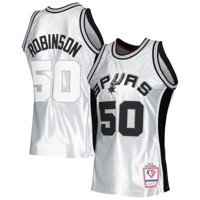 David Robinson San Antonio Spurs 1998/99 Hardwood Classics 75th Anniversary Swingman Jersey - Platinum