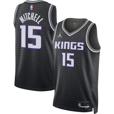 Davion Mitchell Sacramento Kings Swingman Jersey - Statement Edition - Black