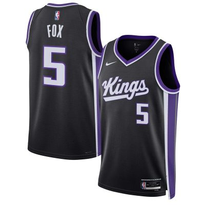 De'Aaron Fox Sacramento Kings Swingman Jersey - Icon Edition - Black