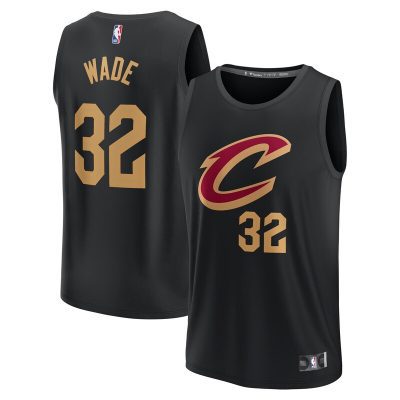 Dean Wade Cleveland Cavaliers Fast Break Replica Player Jersey - Statement Edition - Black