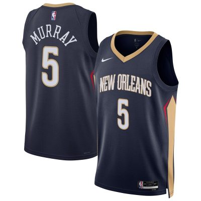 Dejounte Murray New Orleans Pelicans 2024 Offseason Addition Swingman Jersey - Navy