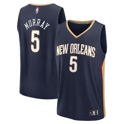 Dejounte Murray New Orleans Pelicans Fast Break Replica Player Jersey - Icon Edition - Navy