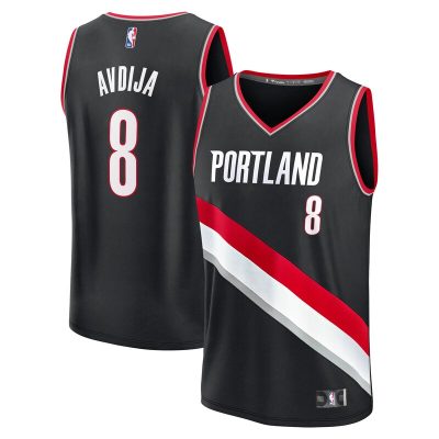 Deni Avdija Portland Trail Blazers Fast Break Replica Player Jersey - Icon Edition - Black