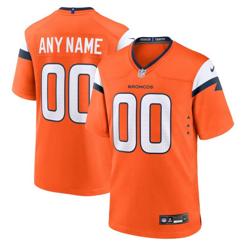 Denver Broncos Custom Game Jersey - Orange