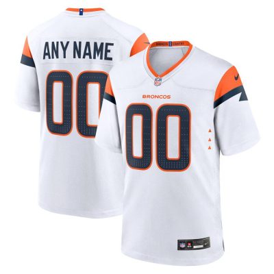 Denver Broncos Custom Game Jersey - White