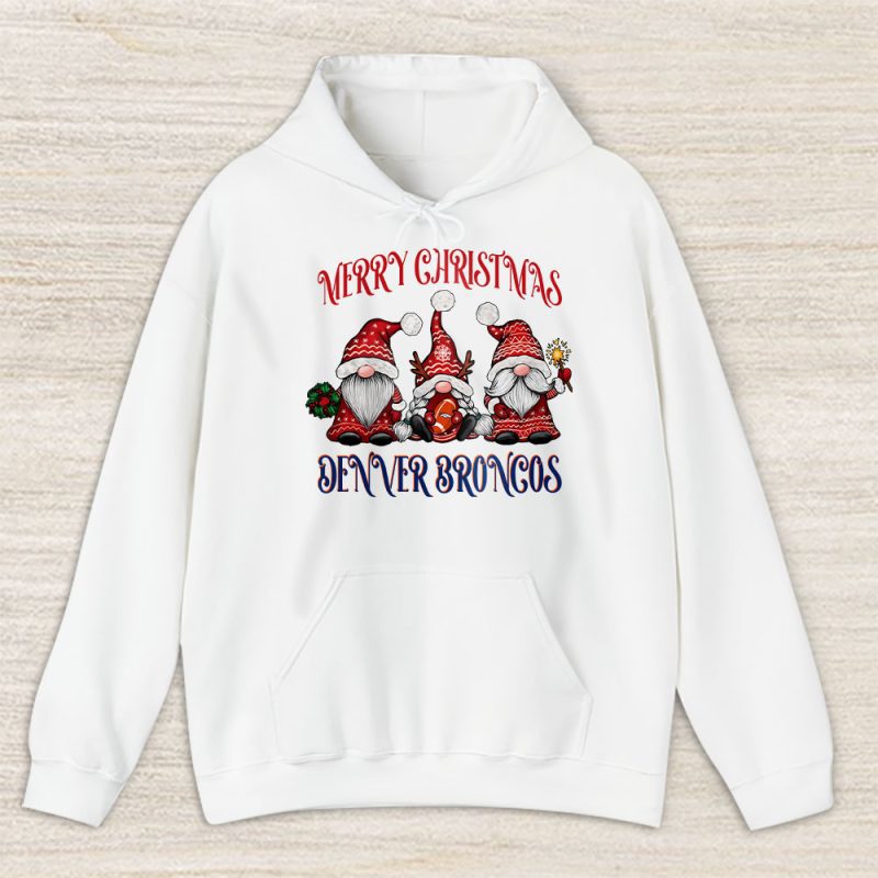 Denver Broncos Merry Christmas NFL Gift For Fan Christmas Gnomes Unisex Hoodie TAS20498