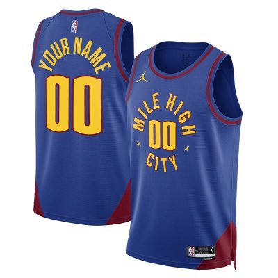 Denver Nuggets 2022/23 Swingman Custom Jersey - Statement Edition - Blue