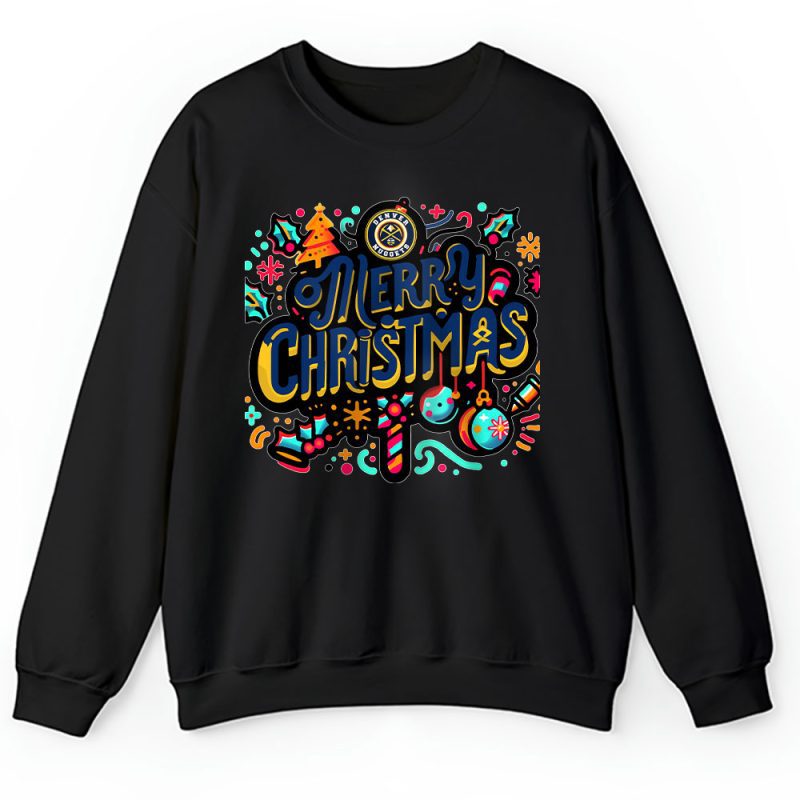 Denver Nuggets Merry Christmas NBA Gift For Fan Christmas Funny Unisex Sweatshirt TAH21391