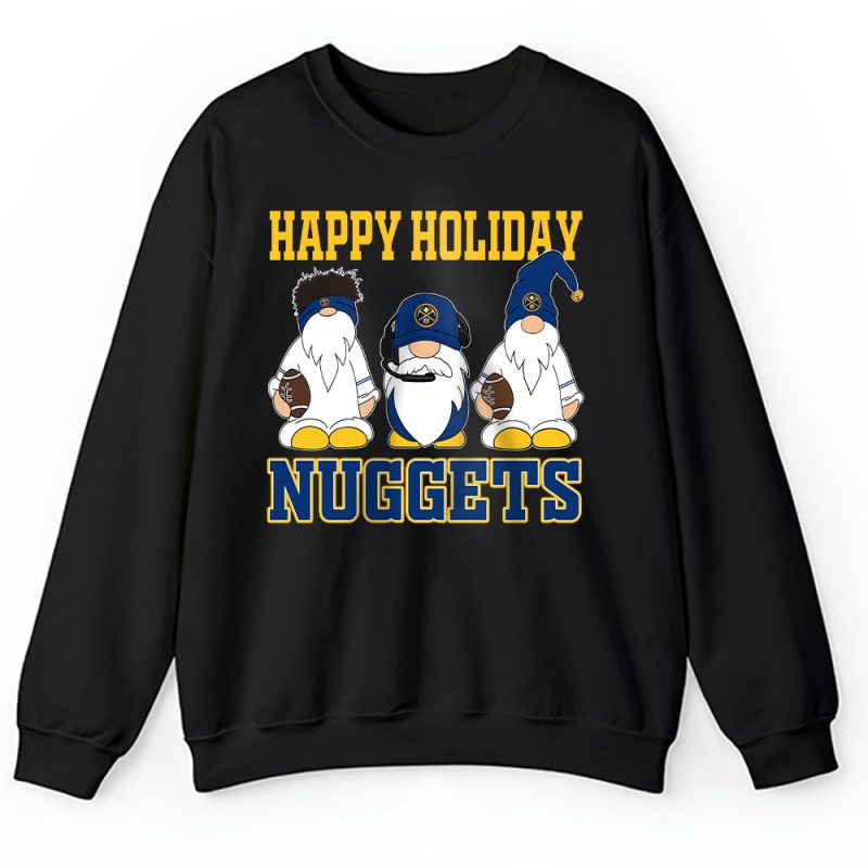 Denver Nuggets Merry Christmas NBA Gift For Fan Christmas Gnomes Unisex Sweatshirt TAH21395