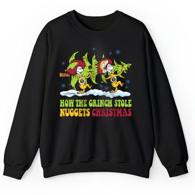 Denver Nuggets Merry Christmas NBA Gift For Fan Cute Grinch Unisex Sweatshirt TAH21717