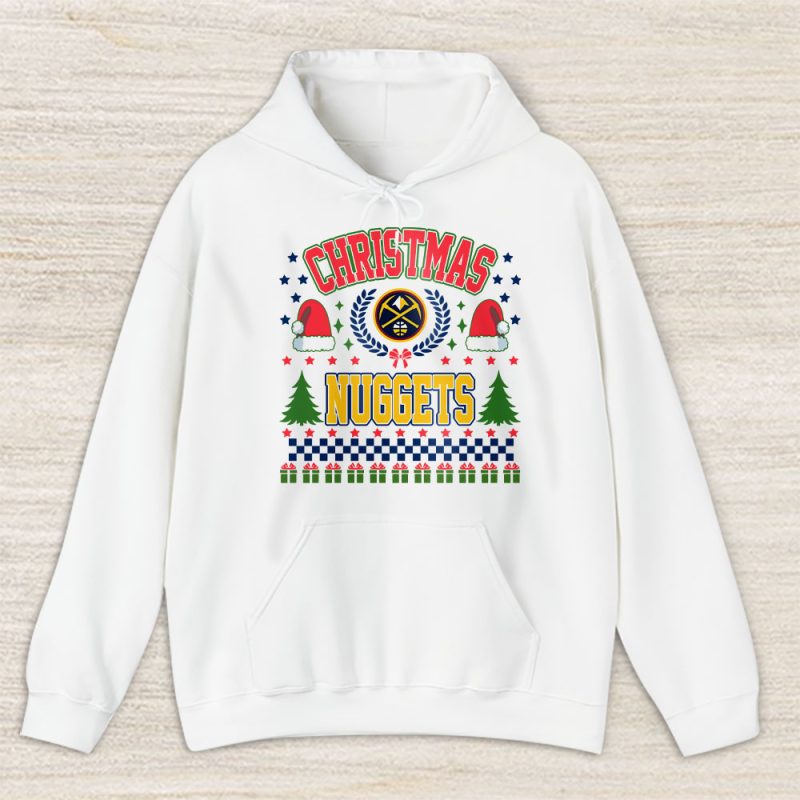 Denver Nuggets Merry Christmas NBA Gift For Fan Cute Santa Hohoho Unisex Hoodie TAS21723