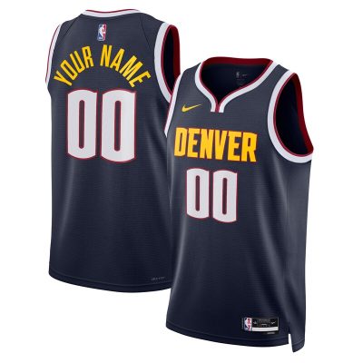 Denver Nuggets Swingman Custom Jersey Navy - Icon Edition