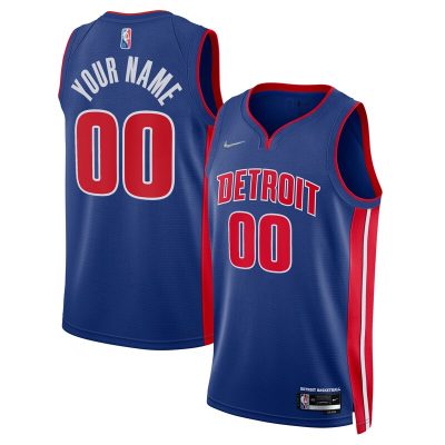 Detroit Pistons 2021/22 Diamond Swingman Custom Jersey - Icon Edition - Blue