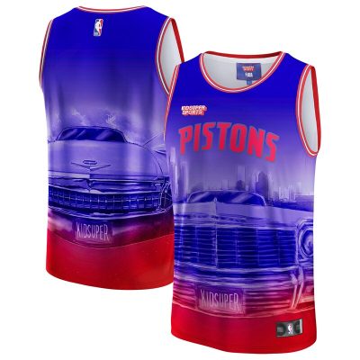 Detroit Pistons NBA & KidSuper Studios by Hometown Jersey - Red