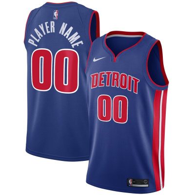 Detroit Pistons Swingman Custom Jersey Blue - Icon Edition