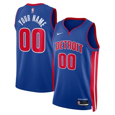 Detroit Pistons Swingman Custom Jersey Blue - Icon Edition