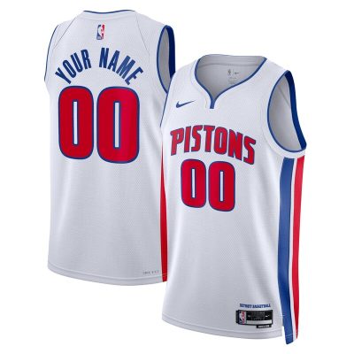 Detroit Pistons Swingman Custom Jersey White - Association Edition