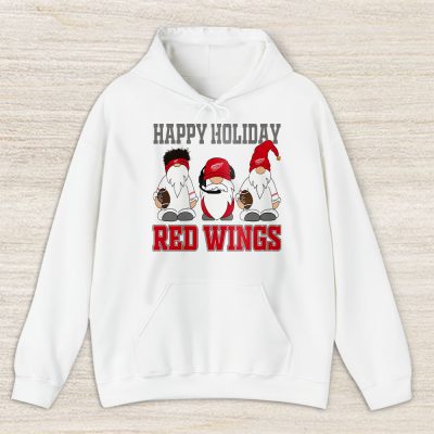 Detroit Red Wings Merry Christmas NHL Gift For Fan Christmas Gnomes Unisex Hoodie TAS21402