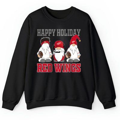 Detroit Red Wings Merry Christmas NHL Gift For Fan Christmas Gnomes Unisex Sweatshirt TAH21402