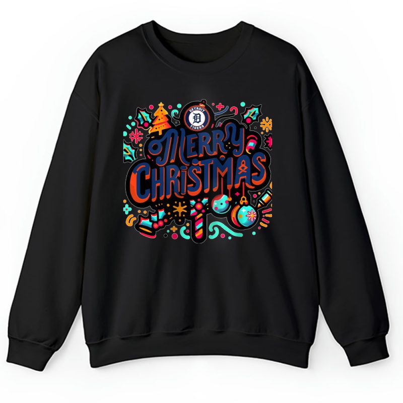 Detroit Tigers Merry Christmas MLB Gift For Fan Christmas Funny Unisex Sweatshirt TAH21396