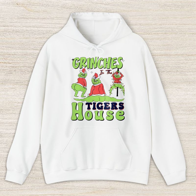 Detroit Tigers Merry Christmas MLB Gift For Fan Cute Grinch Unisex Hoodie TAS21725