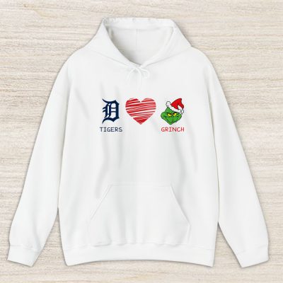 Detroit Tigers Merry Christmas MLB Gift For Fan Cute Grinch Unisex Hoodie TAS21726