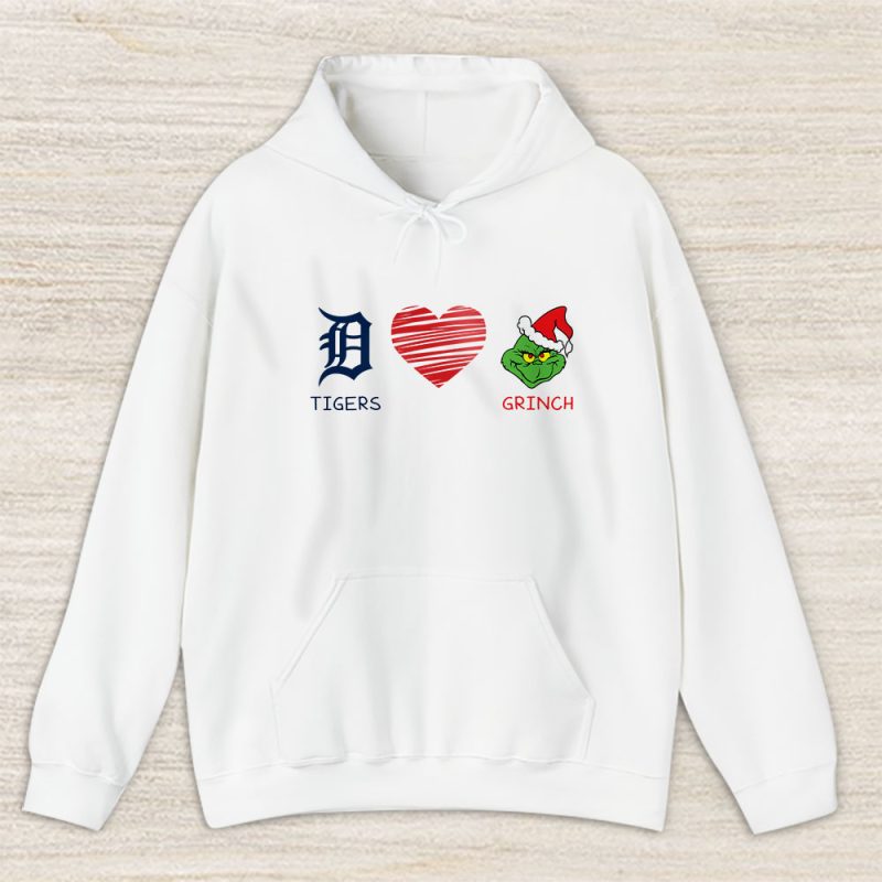 Detroit Tigers Merry Christmas MLB Gift For Fan Cute Grinch Unisex Hoodie TAS21726