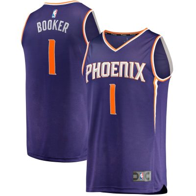 Devin Booker Phoenix Suns Big & Tall Fast Break Player Jersey - Purple - Icon Edition