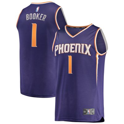 Devin Booker Phoenix Suns Fast Break Replica Jersey Purple - Icon Edition