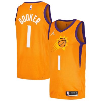 Devin Booker Phoenix Suns Swingman Player Jersey - Statement Edition - Orange