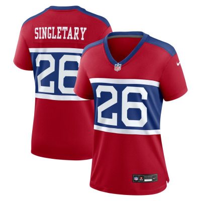 Devin Singletary New York Giants Women's Alternate Player Game Jersey - Century Red