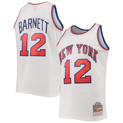 Dick Barnett New York Knicks 1969/70 Hardwood Classics Swingman Jersey - White