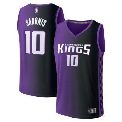 Domantas Sabonis Sacramento Kings Fast Break Replica Player Jersey - Statement Edition - Purple