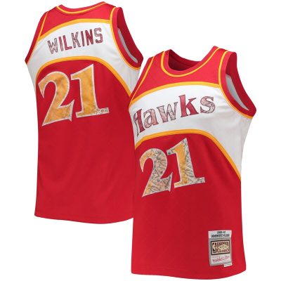 Dominique Wilkins Atlanta Hawks 1986/87 Hardwood Classics NBA 75th Anniversary Diamond Swingman Jersey - Red