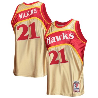 Dominique Wilkins Atlanta Hawks 75th Anniversary 1986/87 Hardwood Classics Swingman Jersey - Gold