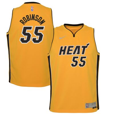 Duncan Robinson Miami Heat Youth 2020/21 Swingman Player Jersey Trophy Gold - Earned Edition