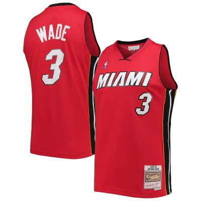 Dwyane Wade Miami Heat Big & Tall Hardwood Classics 2005/06 Swingman Jersey - Red