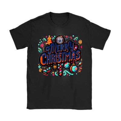 Edmonton Oilers Merry Christmas NHL Gift For Fan Christmas Funny Unisex T-Shirt Cotton Tee TAT21403