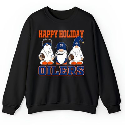 Edmonton Oilers Merry Christmas NHL Gift For Fan Christmas Gnomes Unisex Sweatshirt TAH21406