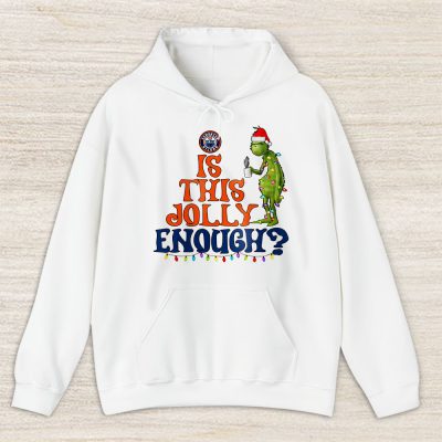 Edmonton Oilers Merry Christmas NHL Gift For Fan Cute Grinch Unisex Hoodie TAS21405