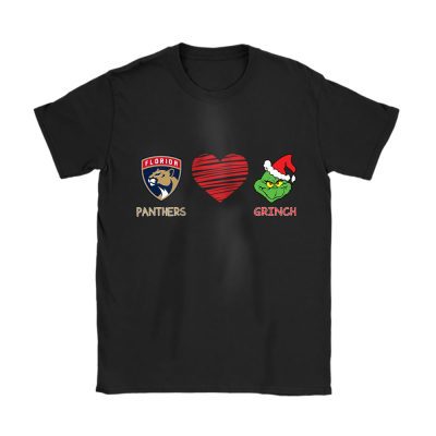 Florida Panthers Merry Christmas NHL Gift For Fan Cute Grinch Unisex T-Shirt Cotton Tee TAT21738