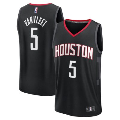 Fred VanVleet Houston Rockets Fast Break Replica Player Jersey - Statement Edition - Black