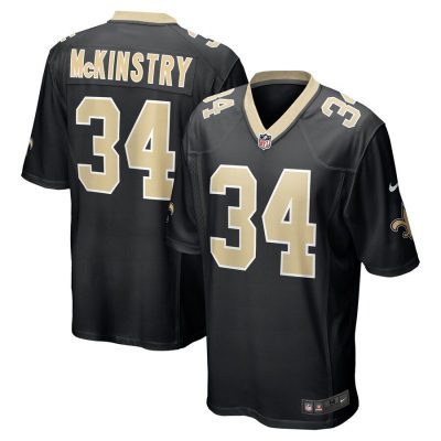 Ga'QuincyáMcKinstryáNew Orleans Saints 2024 NFL Draft Player Game Jersey - Black