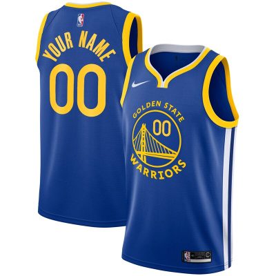 Golden State Warriors 2019/20 Custom Swingman Jersey - Royal - Icon Edition