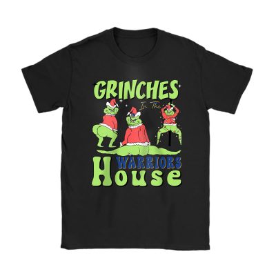 Golden State Warriors Merry Christmas NBA Gift For Fan Cute Grinch Unisex T-Shirt Cotton Tee TAT21741