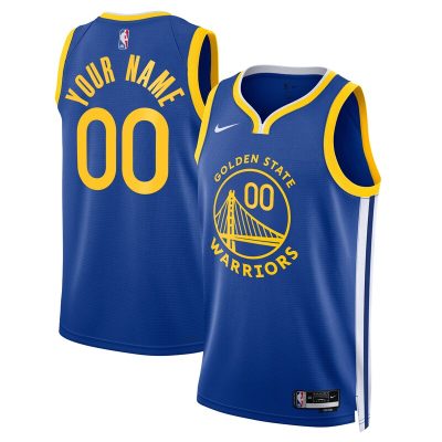 Golden State Warriors Swingman Custom Jersey Royal - Icon Edition