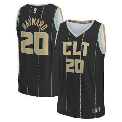 Gordon Hayward Charlotte Hornets Fastbreak Jersey - City Edition - Black