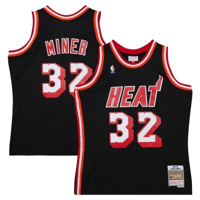 Harold Miner Miami Heat 1992/93 Hardwood Classics Swingman Throwback Jersey - Black