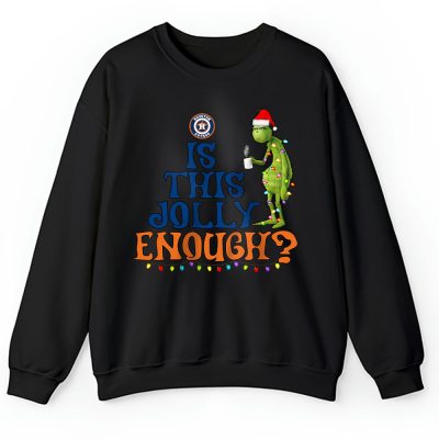 Houston Astros Merry Christmas MLB Gift For Fan Cute Grinch Unisex Sweatshirt TAH21418