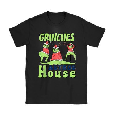 Houston Astros Merry Christmas MLB Gift For Fan Cute Grinch Unisex T-Shirt Cotton Tee TAT21749